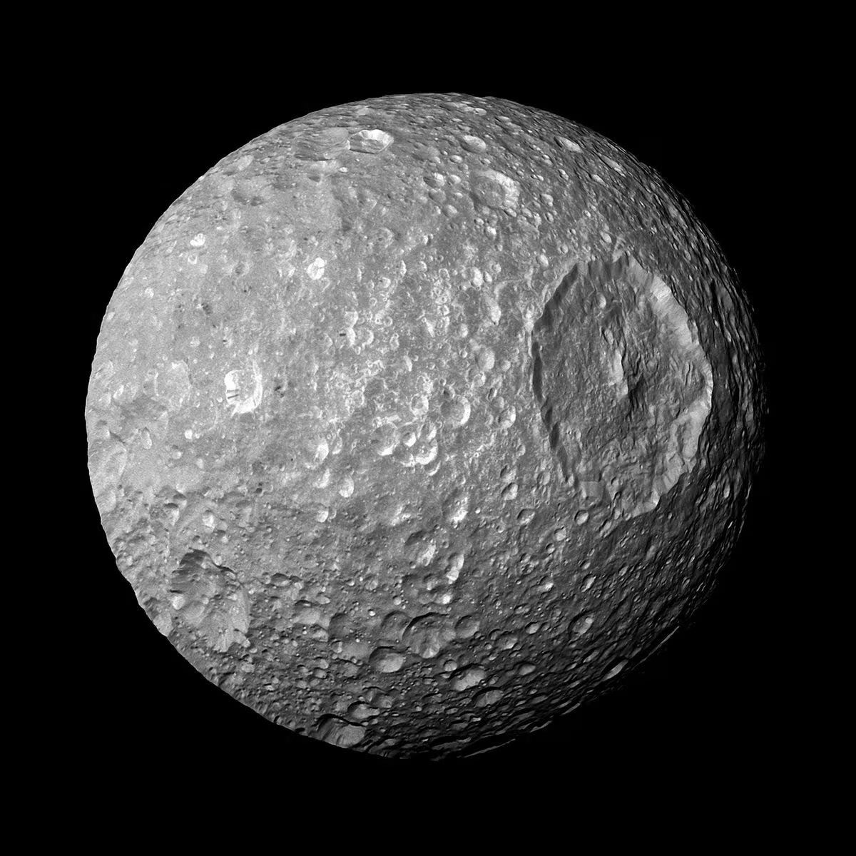 Saturn's 'Death Star' moon has a hidden secret - a subsurface ocean