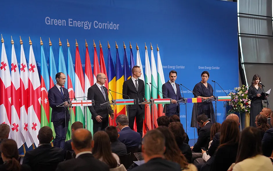 In Budapest, the Ministerial Meeting on the implementation of the Agreement on a strategic partnership in the field of green energy development and transmission between Azerbaijan, Georgia, Romania and Hungary ended with the signing of a Memorandum of Understanding on cooperation in green energy.